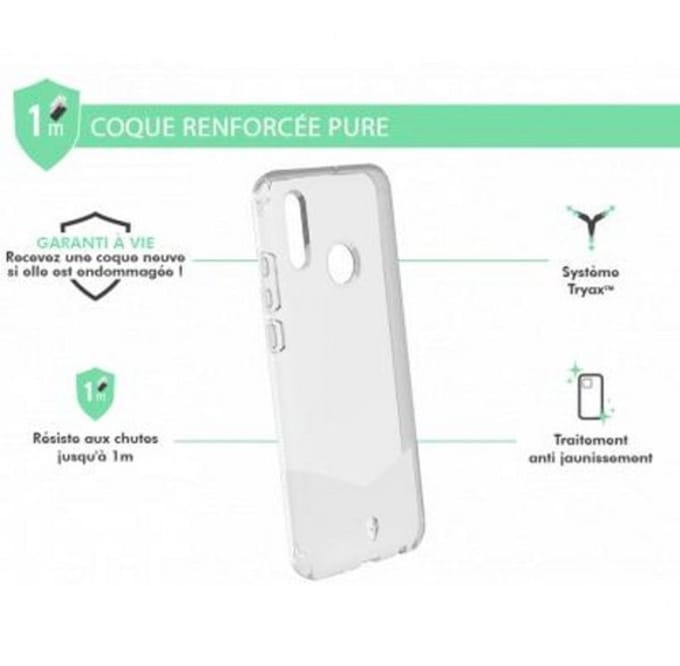 Force Case, Hoesje geschikt voor Huawei P Smart 2019 - PURE Versterkt, Transparant
