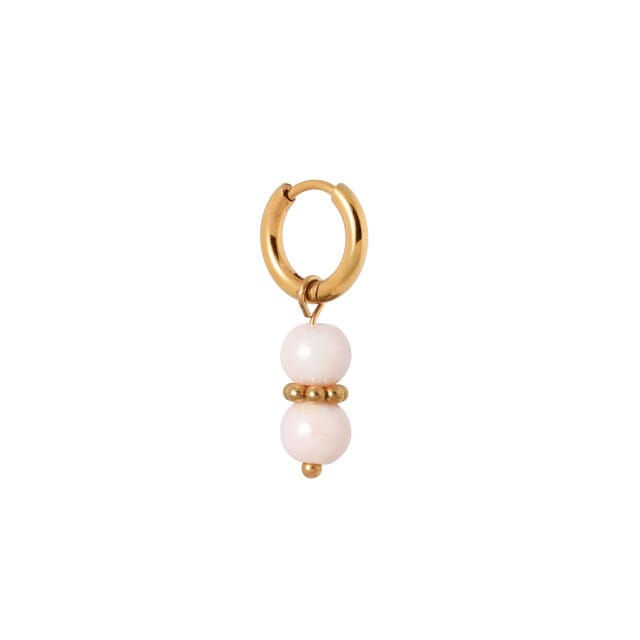 Label Kiki Pink feather hoop