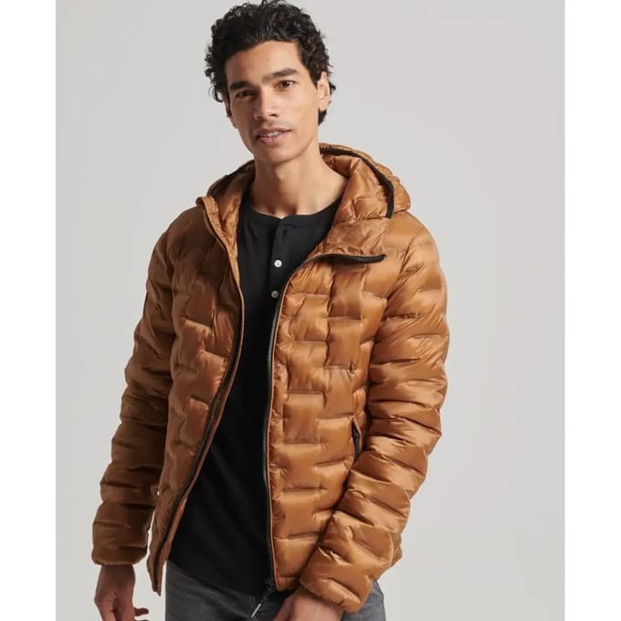 Superdry - Gewatteerde korte pufferjas - Heren - Gewatteerde jassen