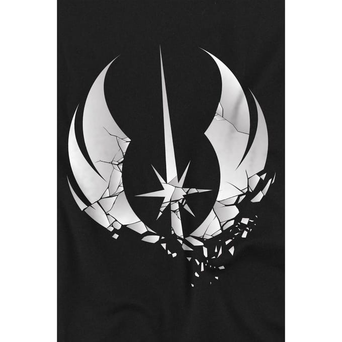 Star Wars Kinderen/Kinderen Jedi Obi Wan Kenobi Versplinterd T-Shirt (Zwart)
