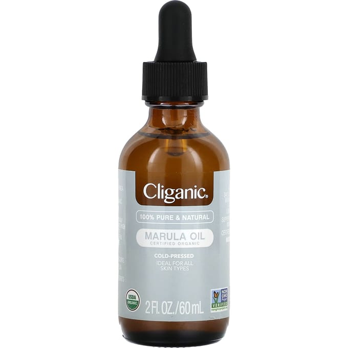 Cliganic, 100 % pure et naturelle, huile de marula, 60 ml (2 fl oz) brown