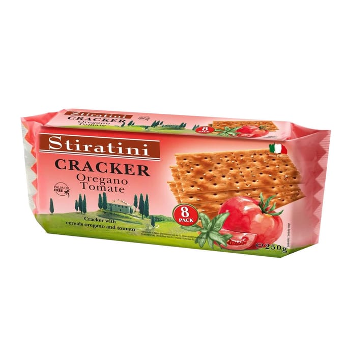 Crackers Stiratini Origan & Tomate 250 g