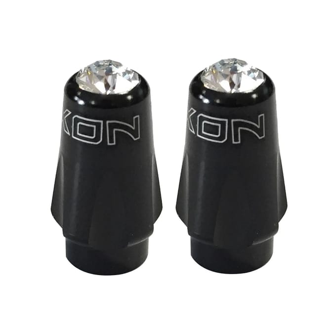 Bouchon van ventiel in 6061-aluminium met swarovski-kristal XON Presta (x2)
