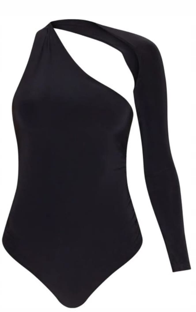 PrettyLittleThing - Body - Zwart - Gemaakt van Polyester en Elastaan - Maat EU42