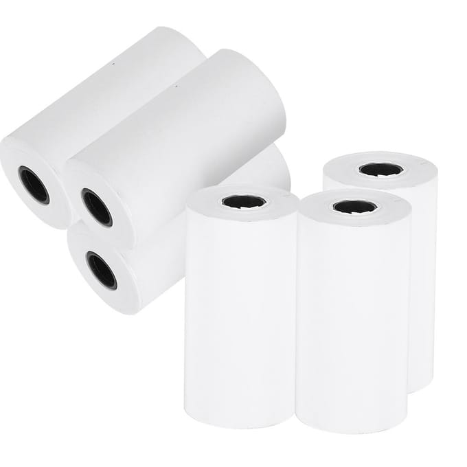 6 Rollen 57x30mm Thermisch Bonpapier Professioneel Printaccessoire voor Kleine Printer white