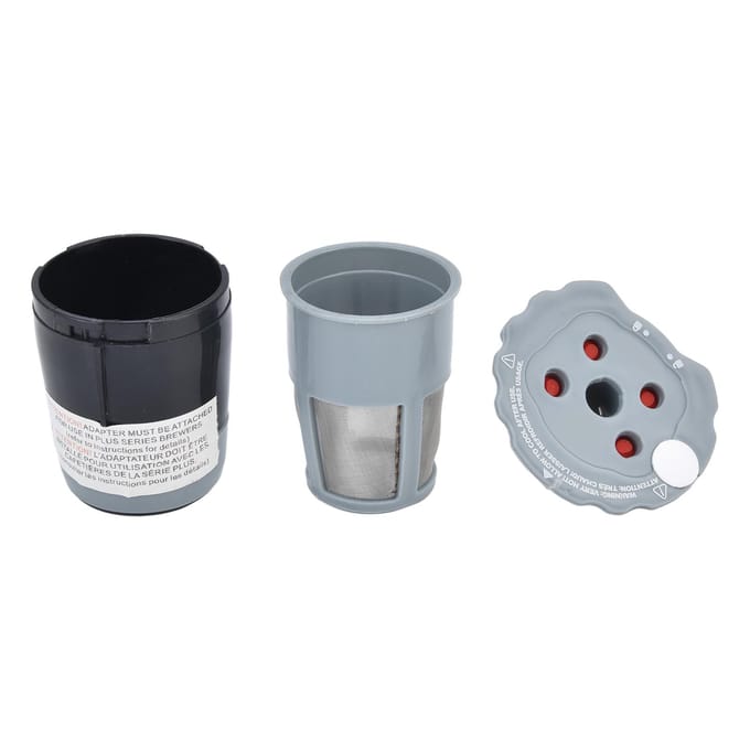 Koffiefilter Universeel Herbruikbaar ABS Roestvrij Staal Multi Stream Technologie voor Capsulekoffie gray