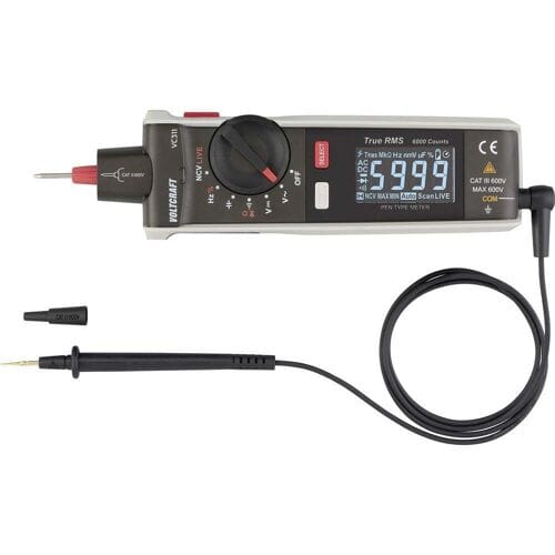 VOLTCRAFT VC311 Multimeter Digitaal CAT III 600 V Weergave (counts): 6000