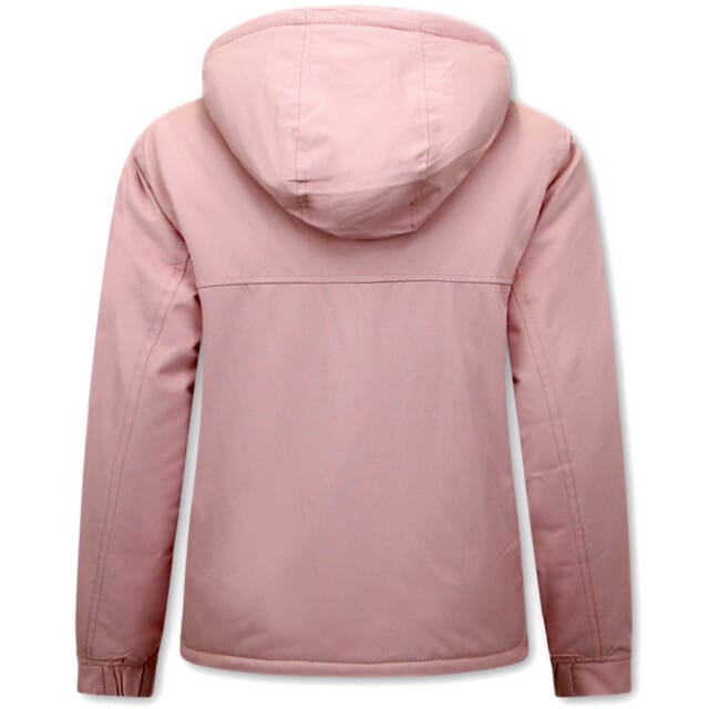 Dames Anorak Jas Voor Over het Hoofd - Roze