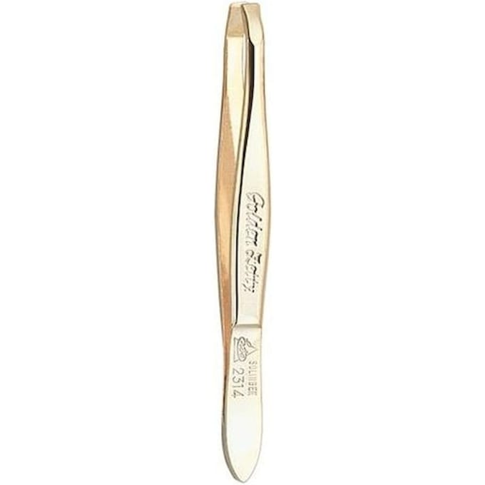 Erbe Solingen Pincet Verguld gebogen 8CM (ERBE92314)