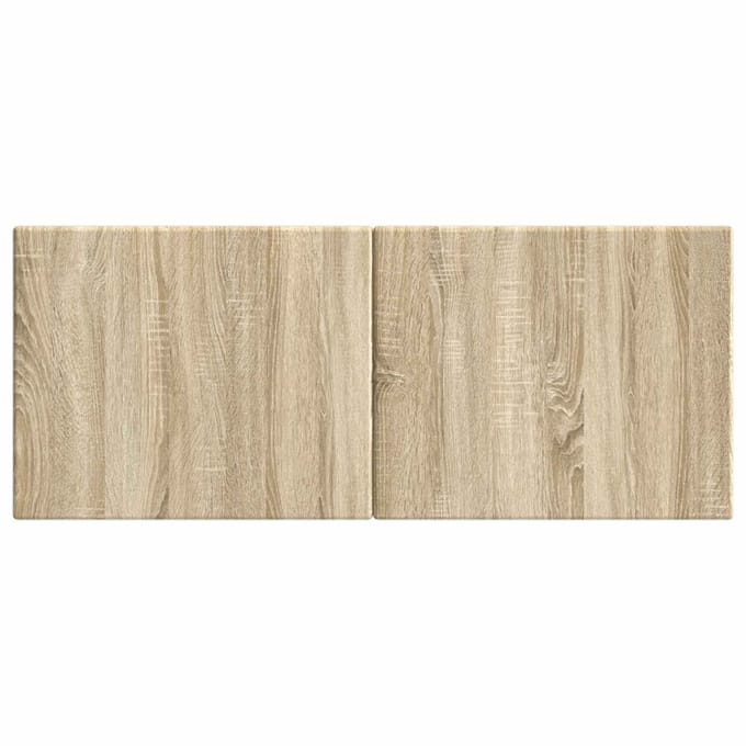 vidaXL - Wandgemonteerd - Hoofdbord - BREDA - Sonoma - Eiken - Bewerkt - hout