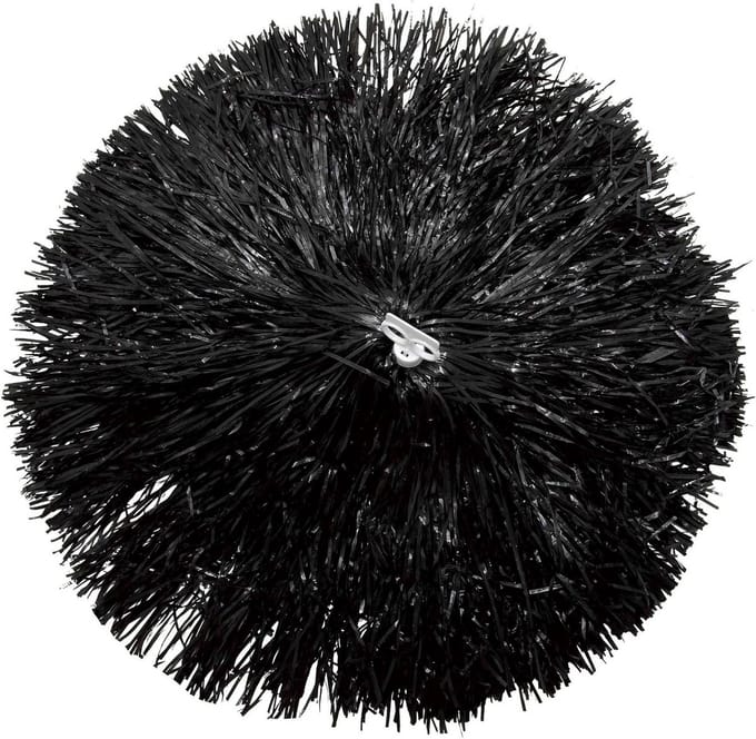 Grote Zwarte Feest Pompons 110 Gram voor Support en Versiering