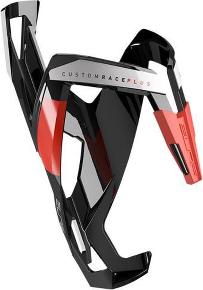 Elite Bidonhouder Custom Race Plus - GlanzendZwartRood - L