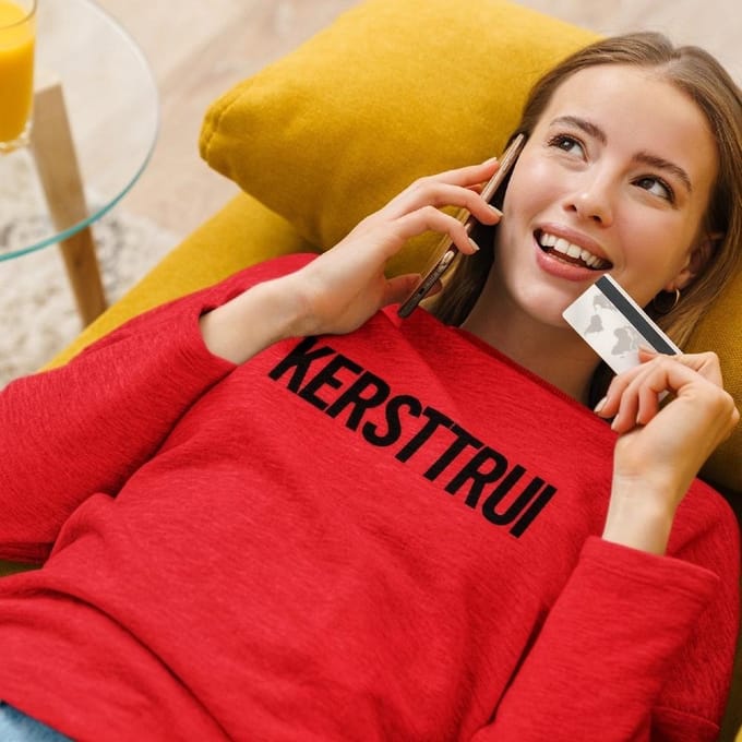 Foutste Kersttrui Der Kersttruien Rood Black - Maat S - Kerstkleding voor dames & heren