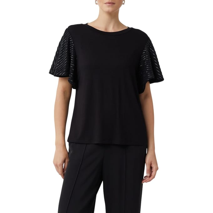 Comma  T-shirts Black Taglia: 40 | Maglie Sportivi Outlet | Donna | Nero