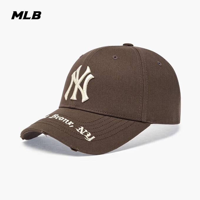 MLB Baseballpet Modieuze Zonnehoed ONE SIZE donkerbruine kleur