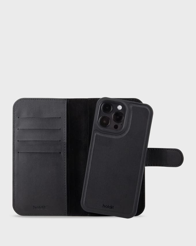 Wallet Case Magnet Black iPhone 15 Pro Max