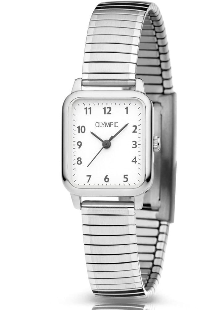 Olympic OL26DSS140 BRITT - Horloge - Staal - Wit - 20-23mm