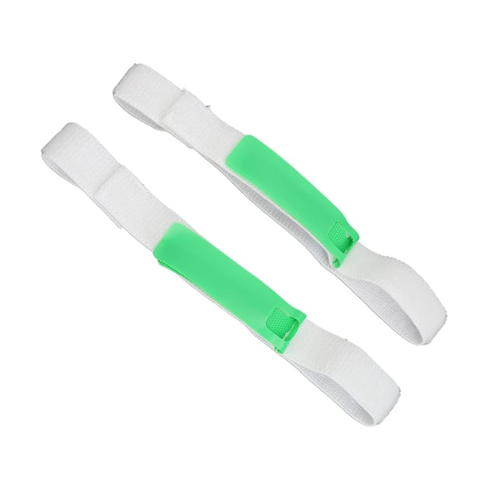 Lot de 2 sangles de jambe pour cathéter, support de tube de drainage urinaire, sangle de support à crochet et boucle pour cathéter white