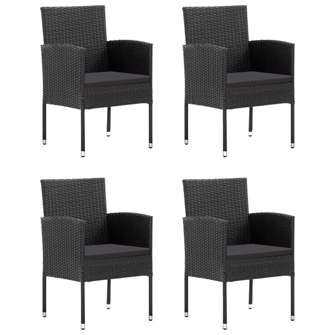 vidaXL - 5-delige - Tuinset - zwart