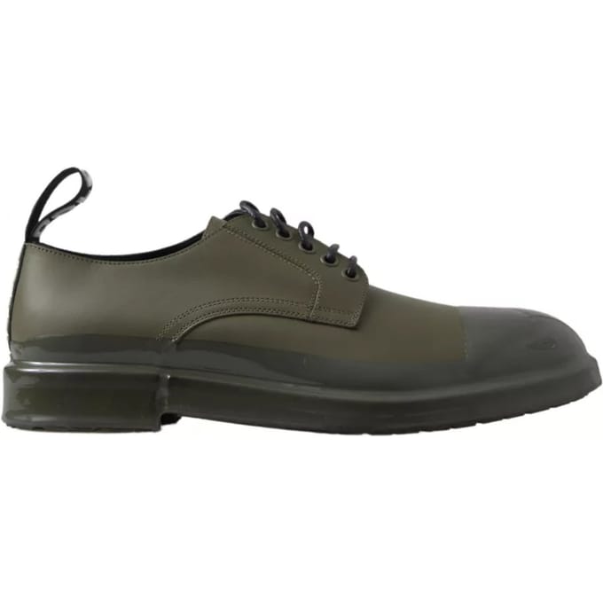 Laceloze Derby Schoenen Militaire Groen