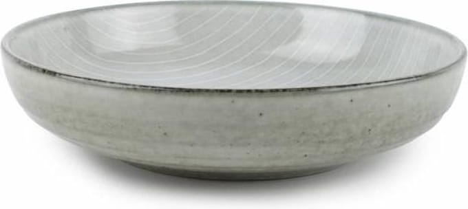 S&P ARTISAN pastabord 21,8 cm (groen met lijnen) set/4