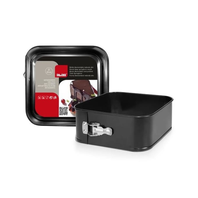 Moule Démontable - Ibili - 821024 - Acier Anti-Adhérent - 24 x 24 cm - Compatible Lave-Vaisselle