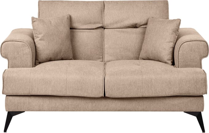 SKIVE - Tweezitsbank - Lichtbruin - Polyester