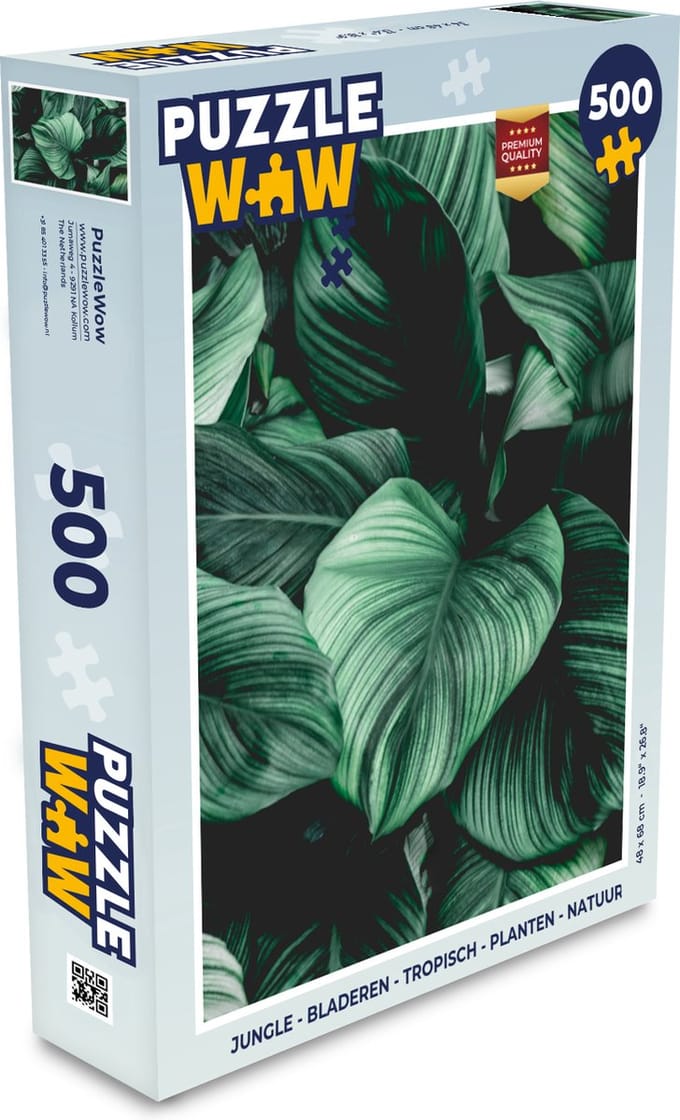 Puzzel Jungle - Bladeren - Tropisch - Planten - Natuur - Legpuzzel - Puzzel 500 stukjes