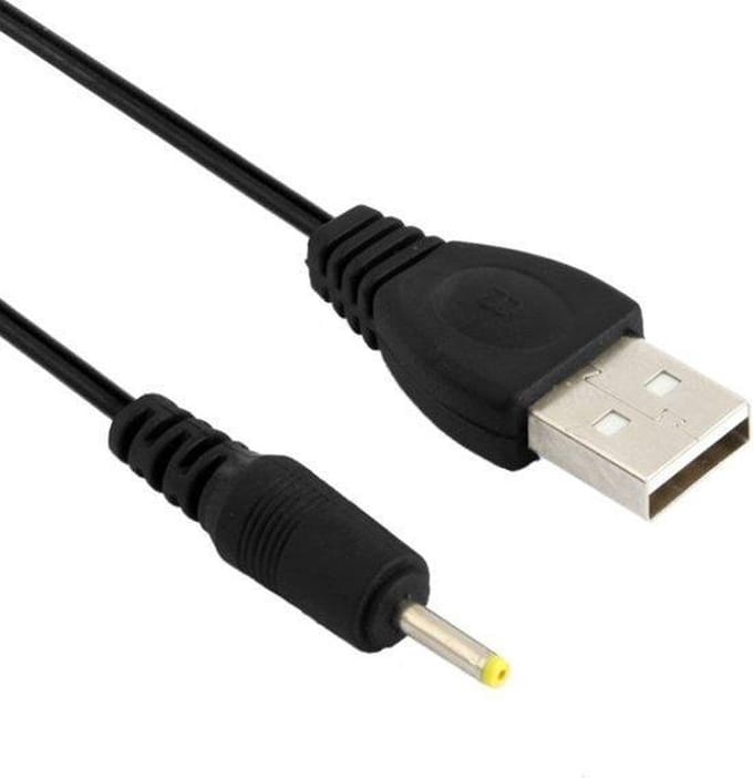 USB naar DC 2.5x0.7 mm voedingskabel – 94 cm – USB-A naar DC 5V adapter kabel
