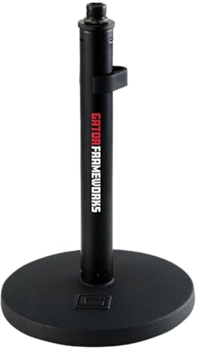Desktop Microfoonstatief met Vaste Hoogte en Ronde Basis