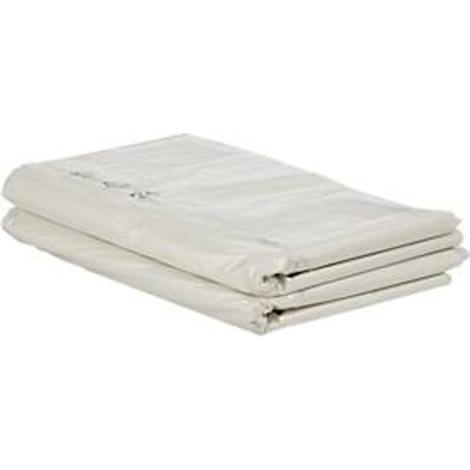 Deiss afvalzakken, 1000 l, dikte 40 μ, gerecycled LDPE, transparant, 50 stuks