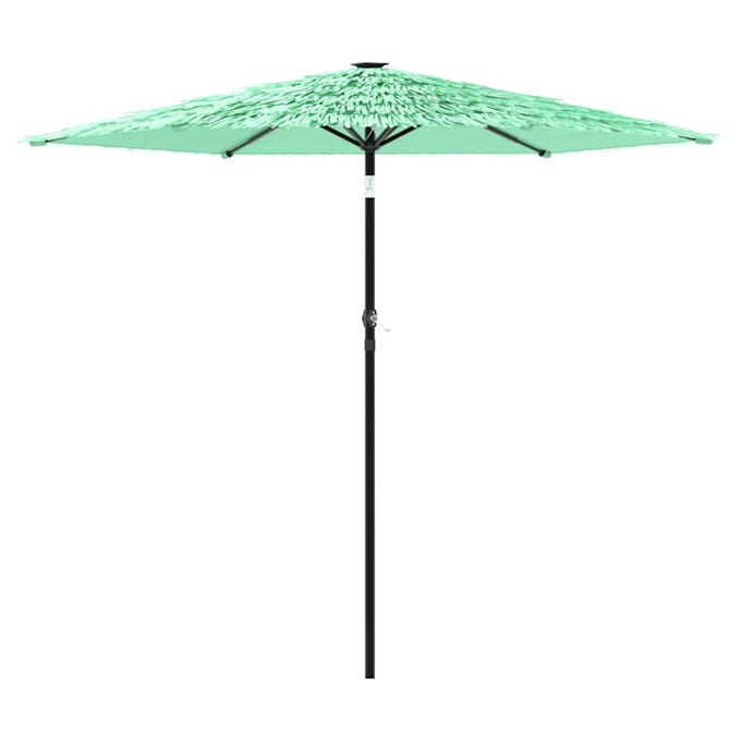 vidaXL - Parasol - met - stalen - paal - 268x268x226 - cm - groen