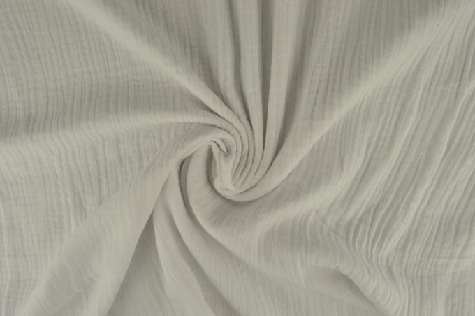 10 meter double gauze - Wit - 100% katoen