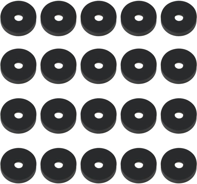 Dailygoods- Afvoer Klep 20 Stuks - Rubber Afdichtingsringen - 1/2" BSP Type B - 12 mm Buitendiameter - 4,25 mm Binnendiameter - 2,5 mm Dikte - Afdichtring