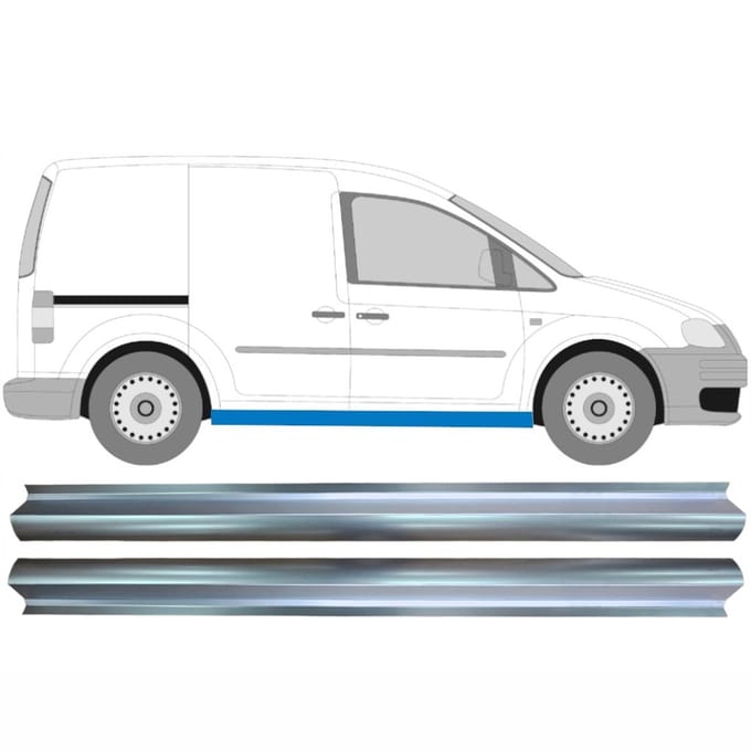 Reparatie dorpel voor Volkswagen Caddy 2004-2020 / Links = Rechts / Set