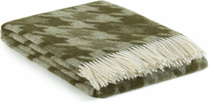 MoST - Plaid Lucca - 100% Nieuw-Zeelandse wol - 140 x 200 cm - groen