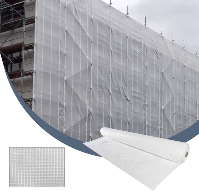 Brandvertragend Steigerzeil met Ringen 2,7 x 10 meter 200 g/m²