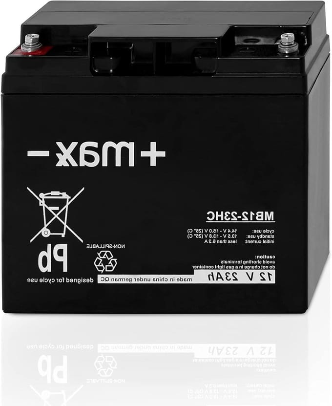 Oplaadbare Batterij - AGM Loodaccu - Golf Caddy - Industriële Kwaliteit - 12V 22Ah - Zwart
