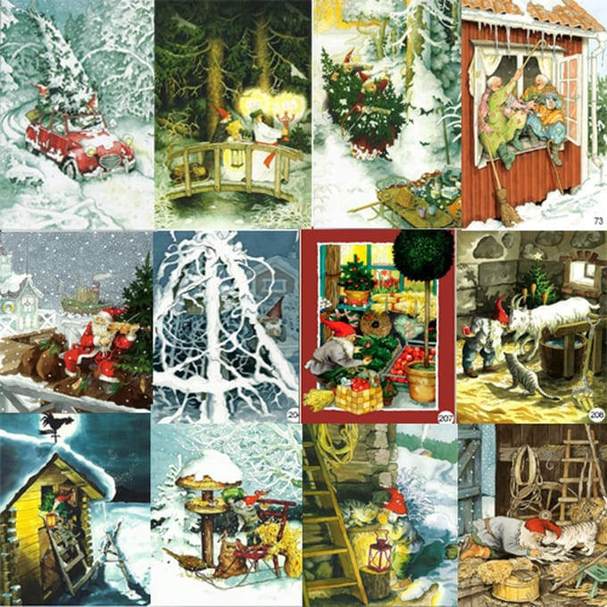 Kerstkaarten Inge Look (12 stuks) Uniek en mooi set Kerst 03