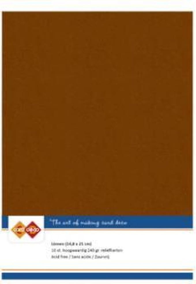 Linnenkarton - A5 - Brown