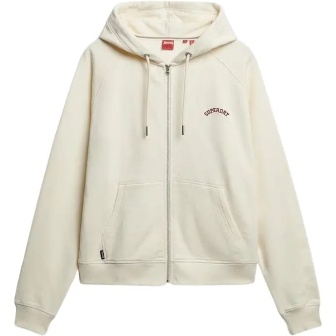 Superdry - Essential Logo oversized raglanhoodie met rits - Dames - Hoodies