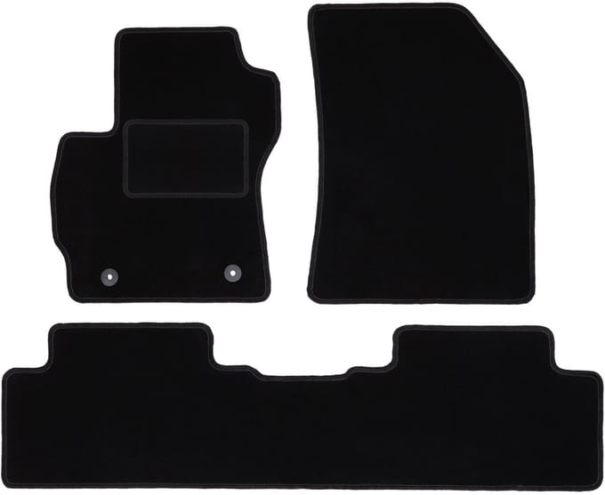 Zwarte veloursmatten voor: Mazda Premacy II minivan (2005-2010)