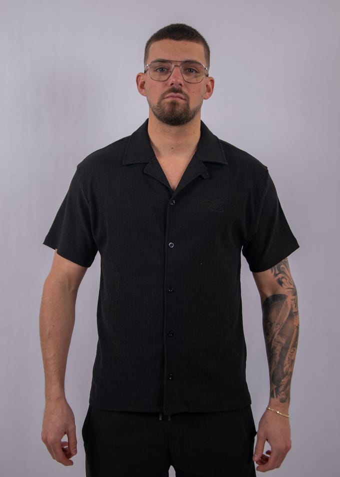 Malelions Emblem Seersucker Shirt