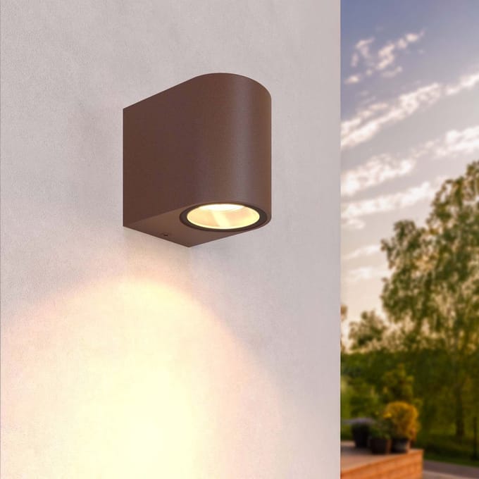 Ledvion - Wandlamp Buiten Sacramento, Roest, GU10 Fitting