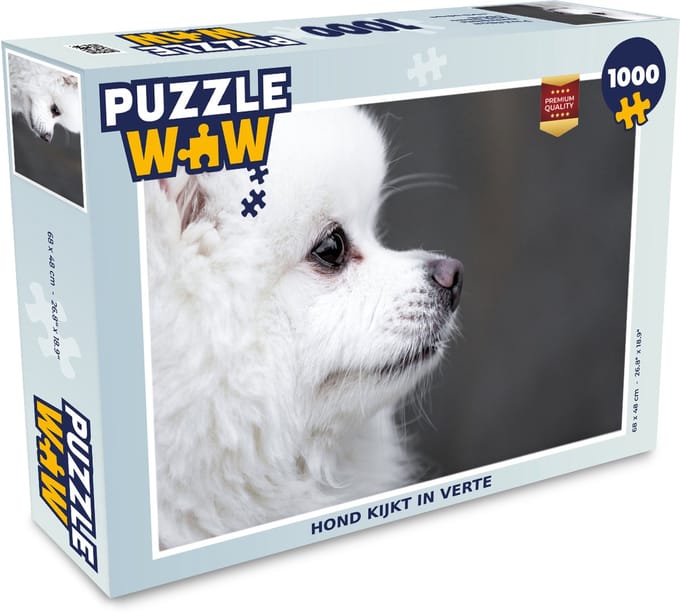 Puzzel Hond kijkt in verte - Legpuzzel - Puzzel 1000 stukjes volwassenen