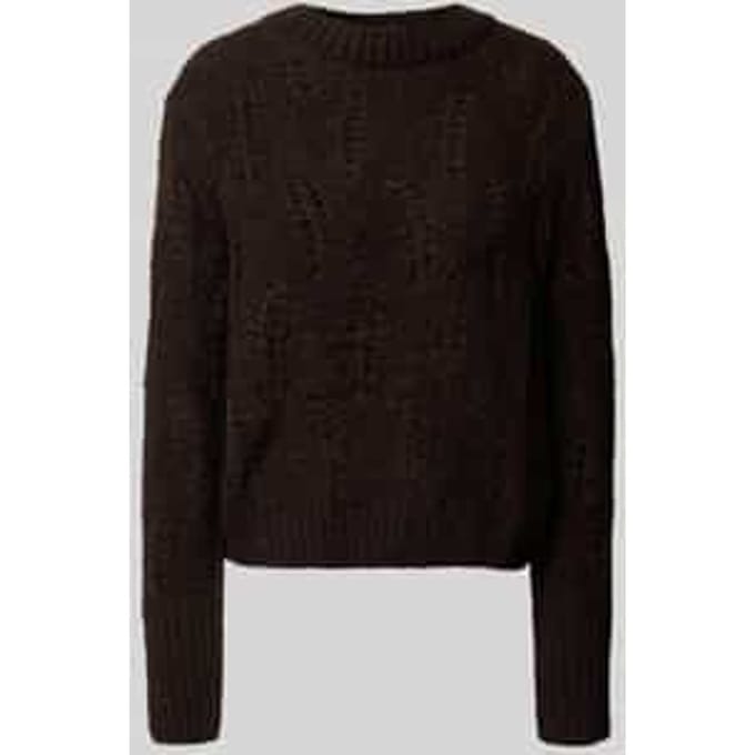 Gebreide pullover met alpaca en ronde hals