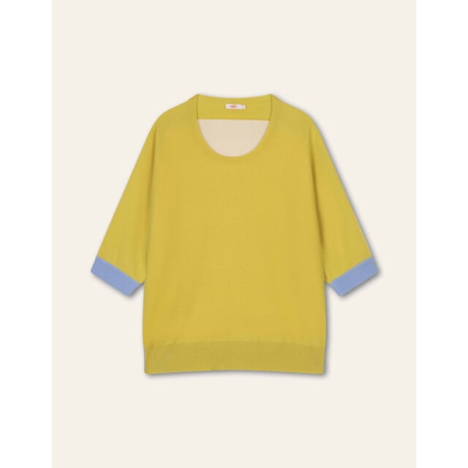Oilily Khus Khus Gebreide Top- maatM Cadmium Geel