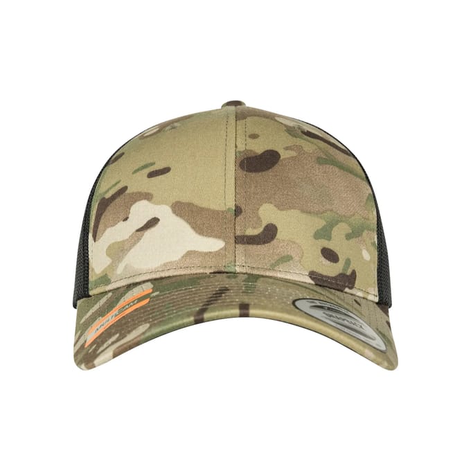 Flexfit - Retro Trucker Multicam? multicam one size Trucker pet - Groen