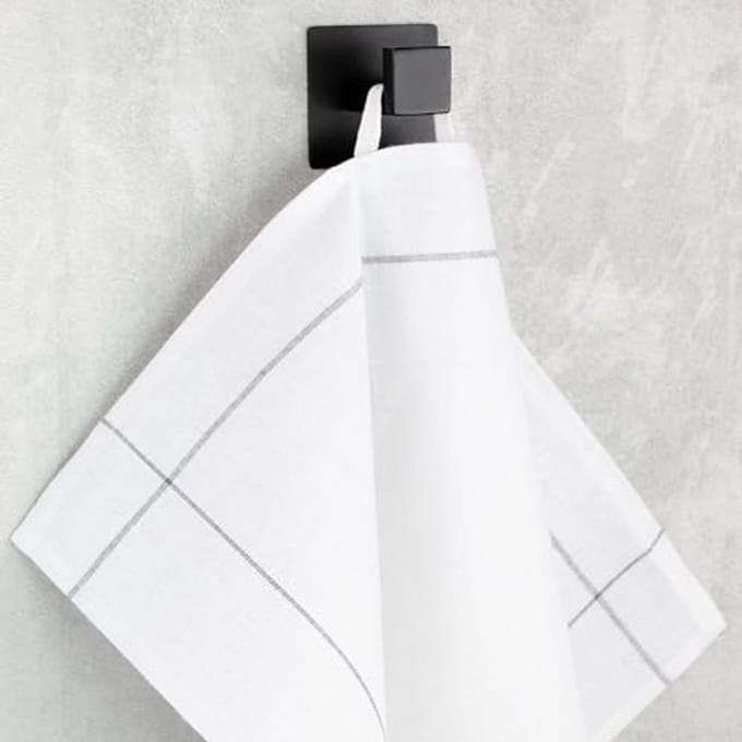 Set van 5 theedoeken 45x65 cm in katoen en linnen combinatie