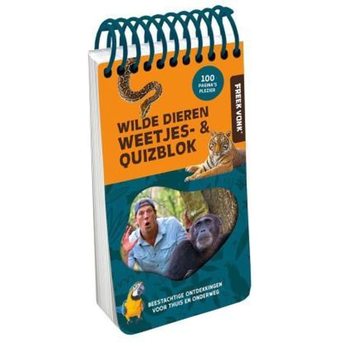 Freek Vonk Weetjes- & quizblok Wilde Dieren Bordspellen